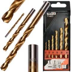 Brocas para metal Tytan HSS-TiN 2-8mm Juego de brocas 6uds.