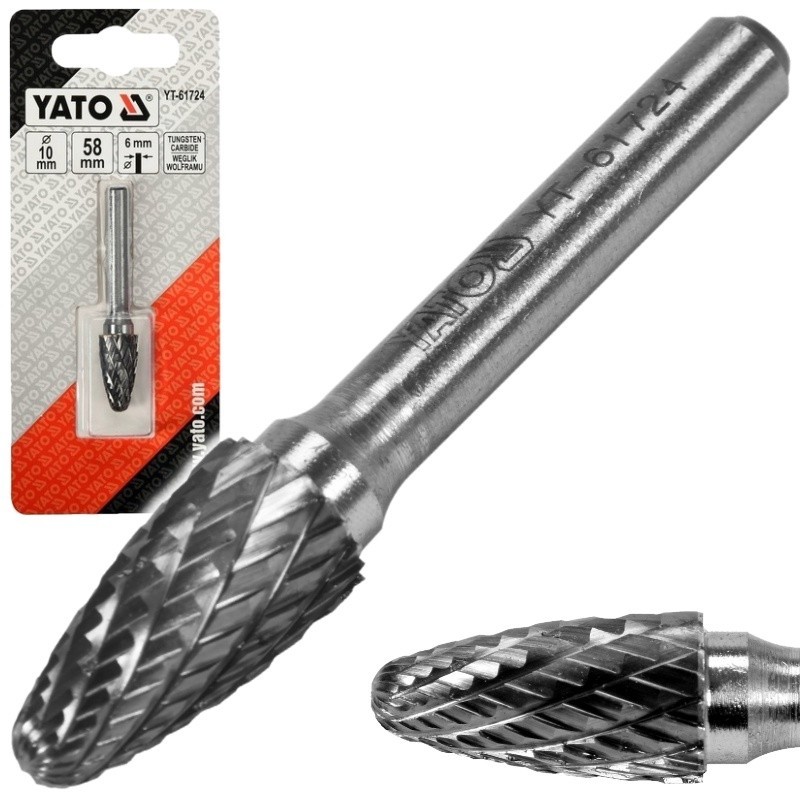 FRESADORA LIMA ROTATIVA PARA METAL CÓNICA 10mm PREMIUM