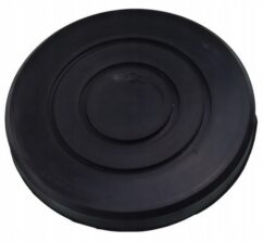 Almohadilla de cubierta de goma para elevadores de pértiga Fi135x120mm H20mm