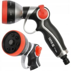 PISTOLA DE JARDÍN ROCIADOR DE AGUA 7 FUNCIONES ALUMINIO + AJUSTE