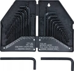 JUEGO ALLENS MÉTRICAS Y PULGADAS 30 uds. 0,7-10mm KRAFTMANN