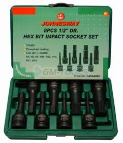 LLAVES DE IMPACTO HEXAGONALES H5-H19 1/2' JONNESWAY