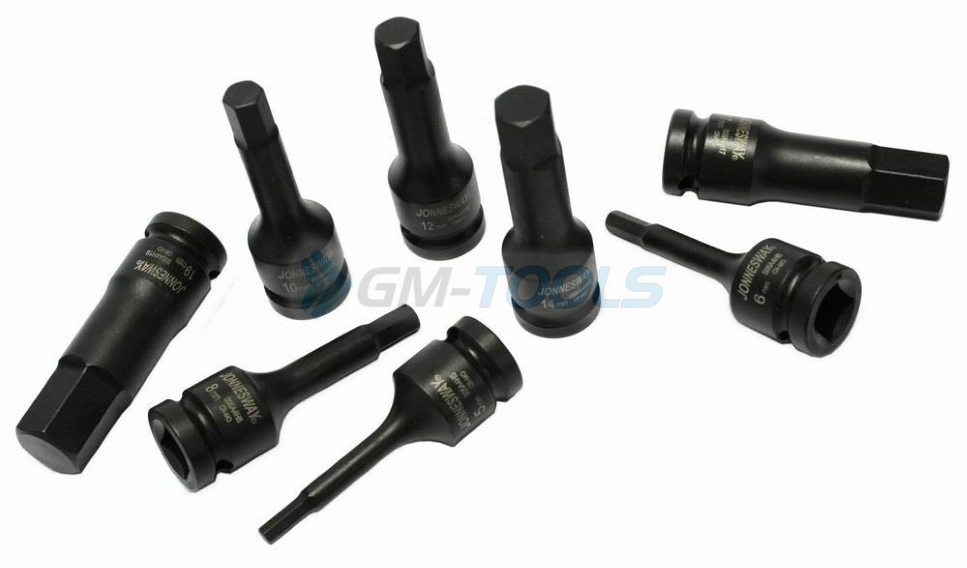 LLAVES DE IMPACTO HEXAGONALES H5-H19 1/2' JONNESWAY - Imagen 3