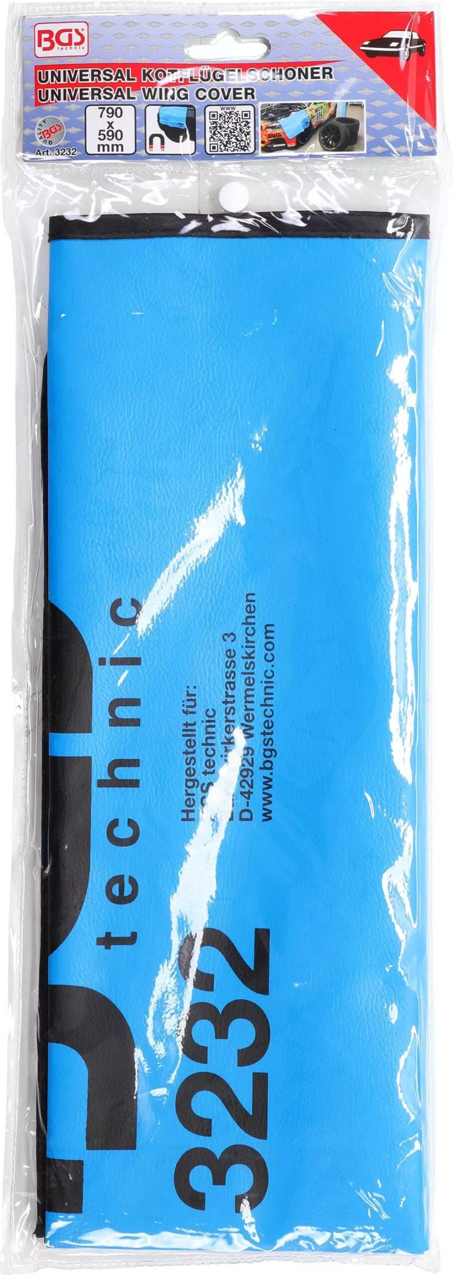 Funda, protector de guardabarros magnético, 79x59cm, BGS-Alemania - Imagen 5
