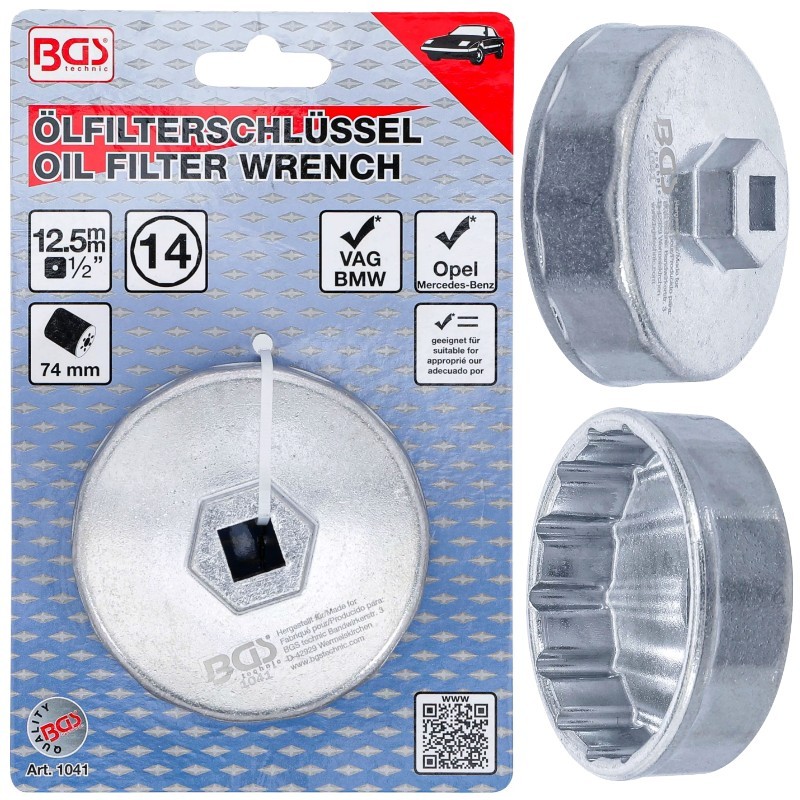 Llave para tapones de filtro de aceite 74/14 Audi, BMW, VW, Citroen, Mercedes, Porsche... - Imagen 3
