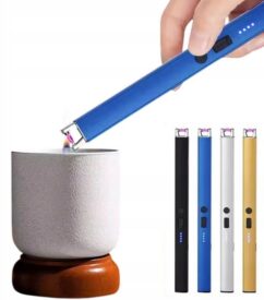 Encendedor de plasma, encendedor cargado mediante USB C, largo