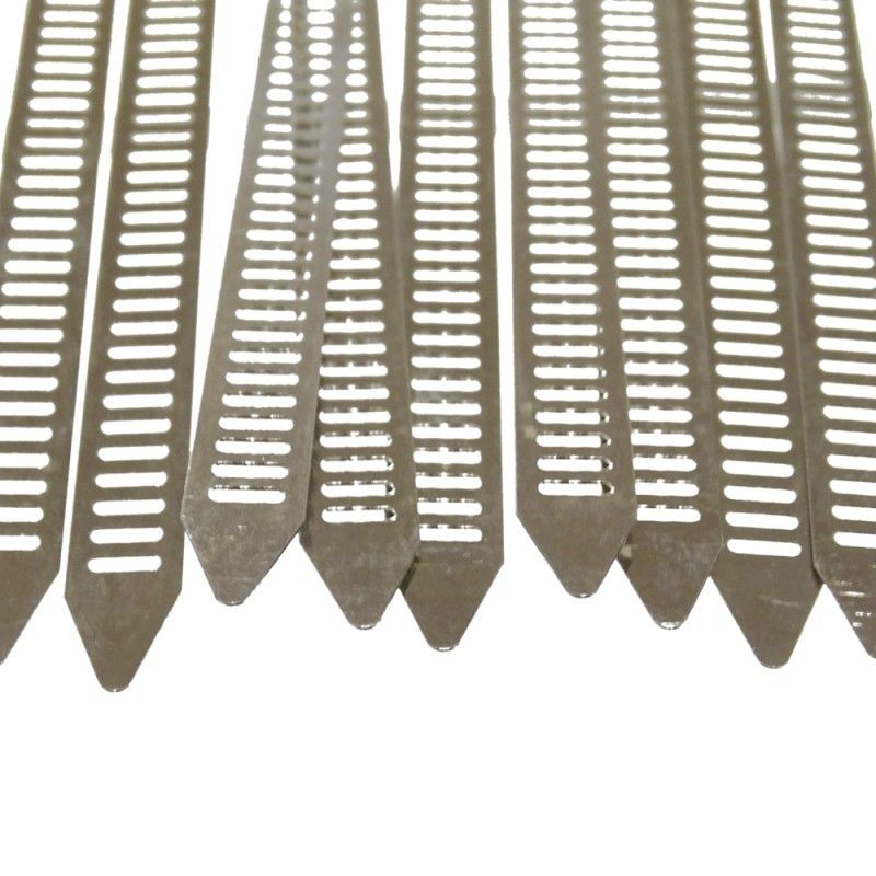 Abrazaderas para tapajuntas 7x200mm acero inoxidable, 10 uds. Juego de abrazaderas - Imagen 3