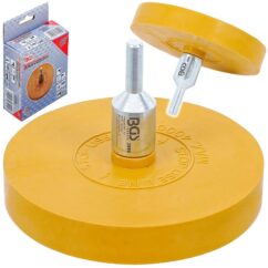 DISCO DE GOMA PARA QUITAR PEGAMENTO, PINTURA, PEGATINAS 90mm BGS-Alemania