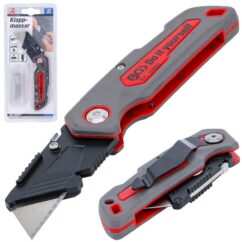 Navaja plegable con cerradura 160 mm + hojas trapezoidales 5 uds.