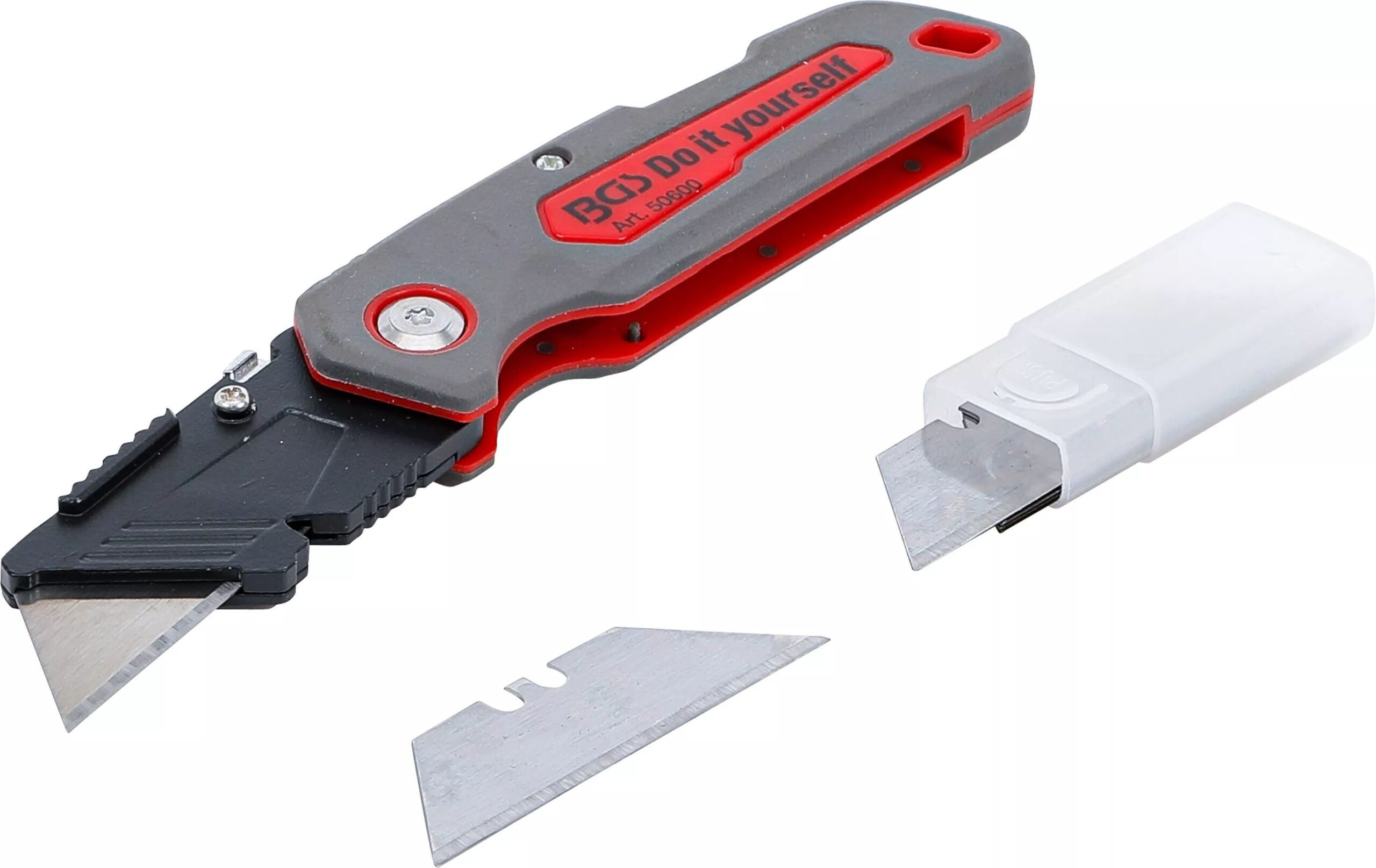 Navaja plegable con cerradura 160 mm + hojas trapezoidales 5 uds. - Imagen 6
