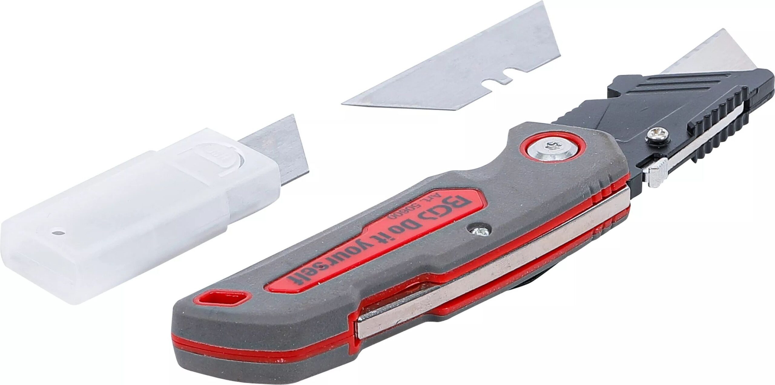 Navaja plegable con cerradura 160 mm + hojas trapezoidales 5 uds. - Imagen 7
