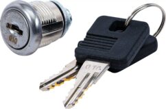Cerradura con llave para cajonera con ruedas, BGS-Alemania