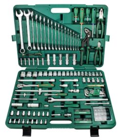 Juego de herramientas 142 uds. Trinquetes, llaves, vasos, Jonnesway