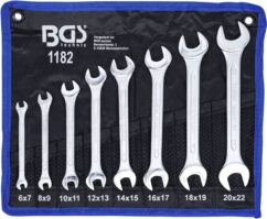 Llaves de boca de 6-22 mm, 8 uds. forjado, BGS-Alemania