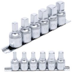 Llaves para tapones de aceite 8-10-12-14mm 1/2' -3/8' BGS-Alemania
