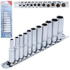 DADOS EN PULGADAS LARGO 3/16'-1/2' 11 uds. BGS-Alemania