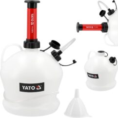 Aspirador, bomba manual para cambio de aceite y líquidos, 6L