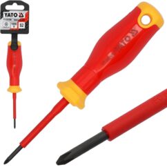 Destornillador Phillips PH1x80mm Aislado 1000V para trabajo en vivo