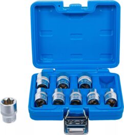 Torx Torx E10-E24 1/2' 9 uds. Juego de llaves de vaso BGS-Alemania CrV