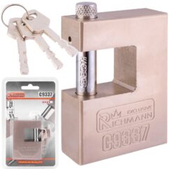 CANDADO MODELO ACERO 70mm + 3 LLAVES MACIZO RICHMANN