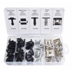 ABRAZADERAS DE TAPA DE MOTOR VW AUDI SKODA SEAT 60 UDS. COLOCAR