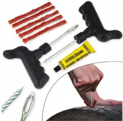KIT DE REPARACIÓN DE NEUMÁTICOS REPARACIÓN RÁPIDA RUEDAS NEUMÁTICOS CUERDA PEGAMENTO
