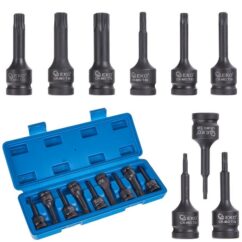 Llaves de impacto Torx 9 uds. T20-T70 CR-MO
