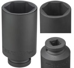 Vaso de impacto largo 1/2" Easy Fit 32 mm Jonnesway