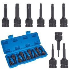 Llaves de impacto Torx 9 uds. T20-T70 CR-MO