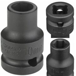 Vaso de impacto Jonnesway de 6 puntos de 1/2" Easy Fit de 10 mm