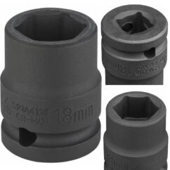 Vaso de impacto Jonnesway de 6 puntos de 1/2" Easy Fit de 18 mm