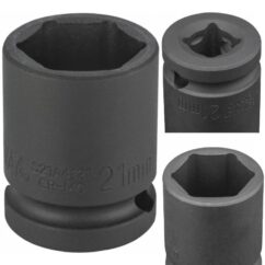 Vaso de impacto Jonnesway de 6 puntos y 1/2" Easy Fit de 21 mm