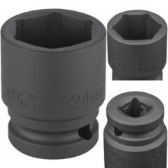 Vaso de impacto Jonnesway de 6 puntos y 1/2" Easy Fit de 24 mm