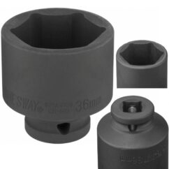 Vaso de impacto Jonnesway de 6 puntos de 1/2" Easy Fit de 36 mm