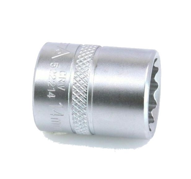 VASO 12 MM LLAVE DE VASO 1/4' 12 ÁNGULOS ASTA - Imagen 4